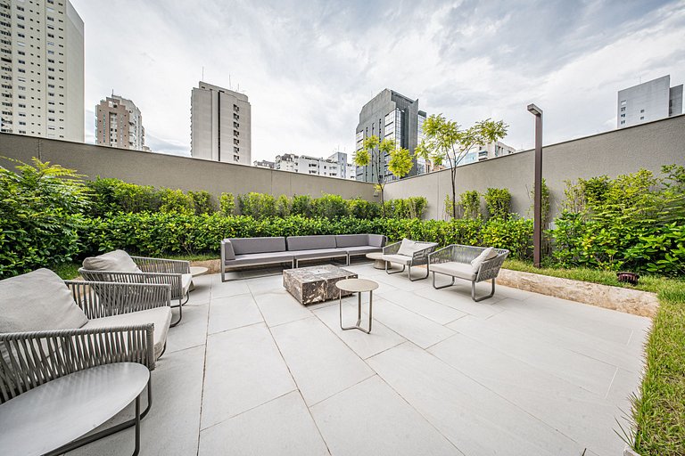 Studio de alto padrão no 26º andar em Moema