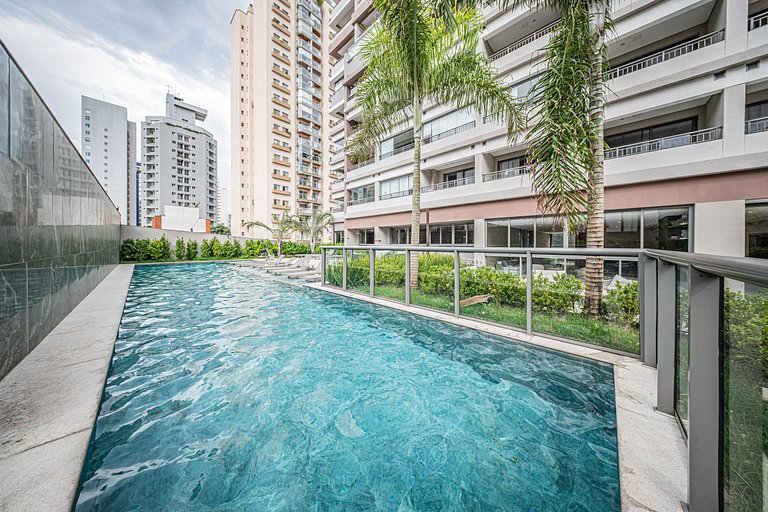 Studio de alto padrão no 26º andar em Moema