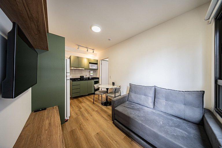 Estúdio moderno próximo à Berrini, no Brooklin