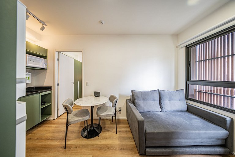 Estúdio moderno próximo à Berrini, no Brooklin