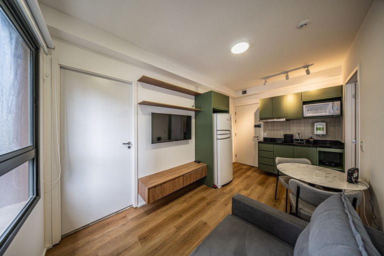 Estúdio moderno próximo à Berrini, no Brooklin