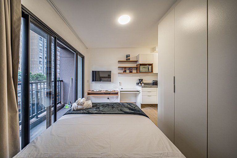 Studio premium completo | Estação Republica a 5min