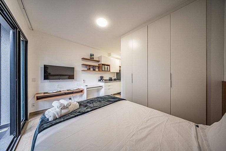 Studio premium completo | Estação Republica a 5min