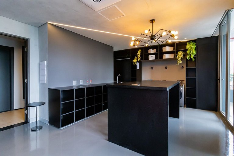 Studio confortável com Vista para Allianz Parque